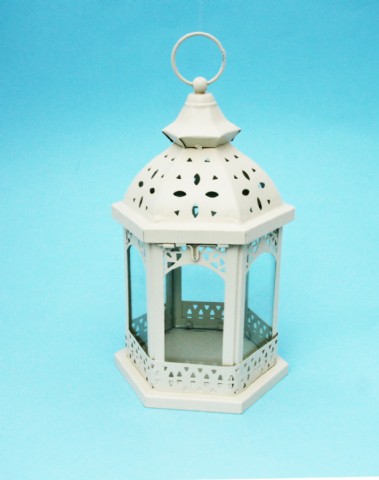 Metal Ornate candle lantern Indoor or outdoor wedding venue decoration