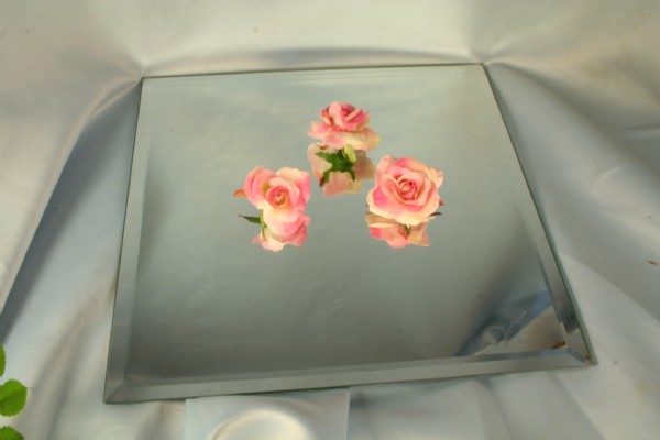 Ideal wedding receptions and parties Square table mirror plates also 